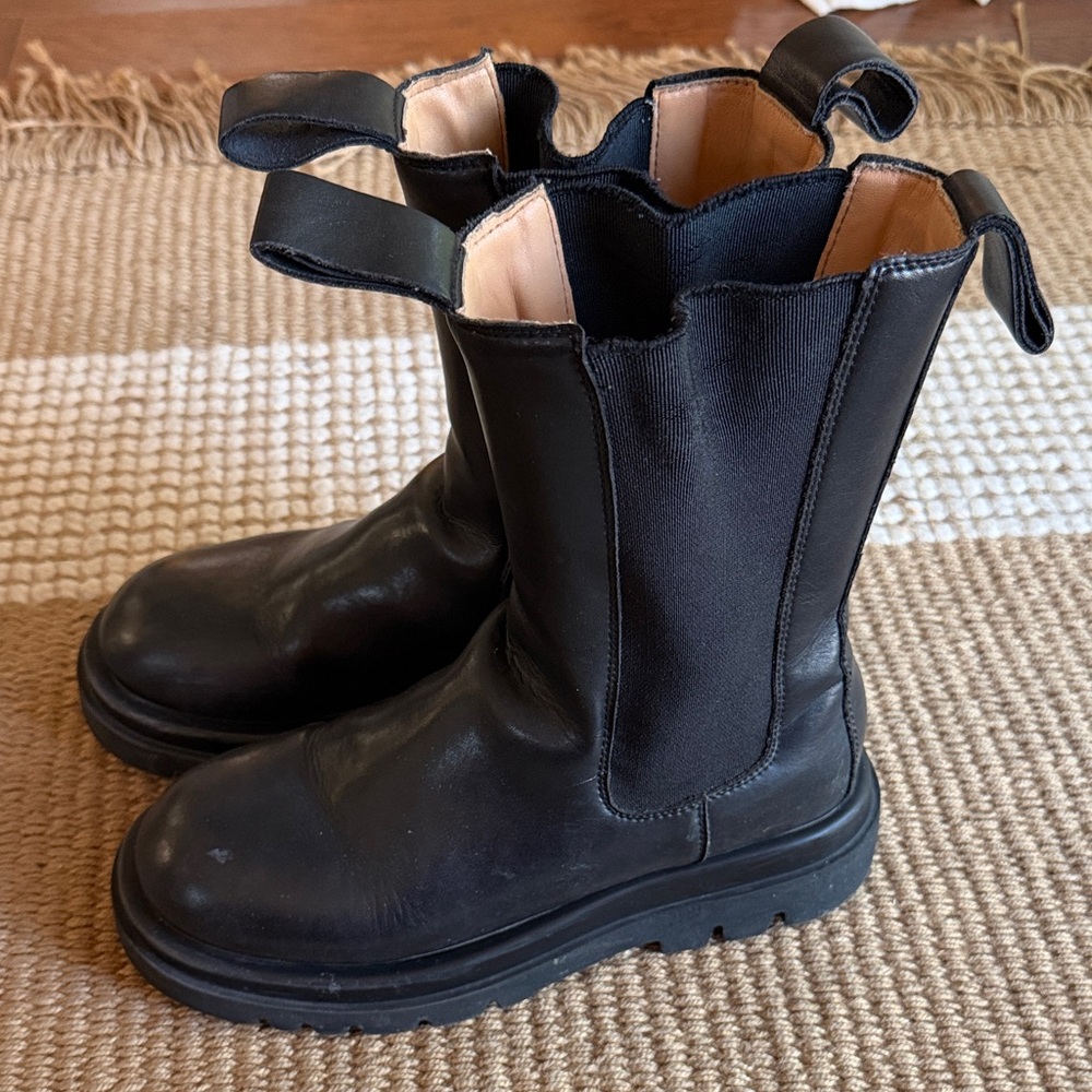 Black Leather Boots